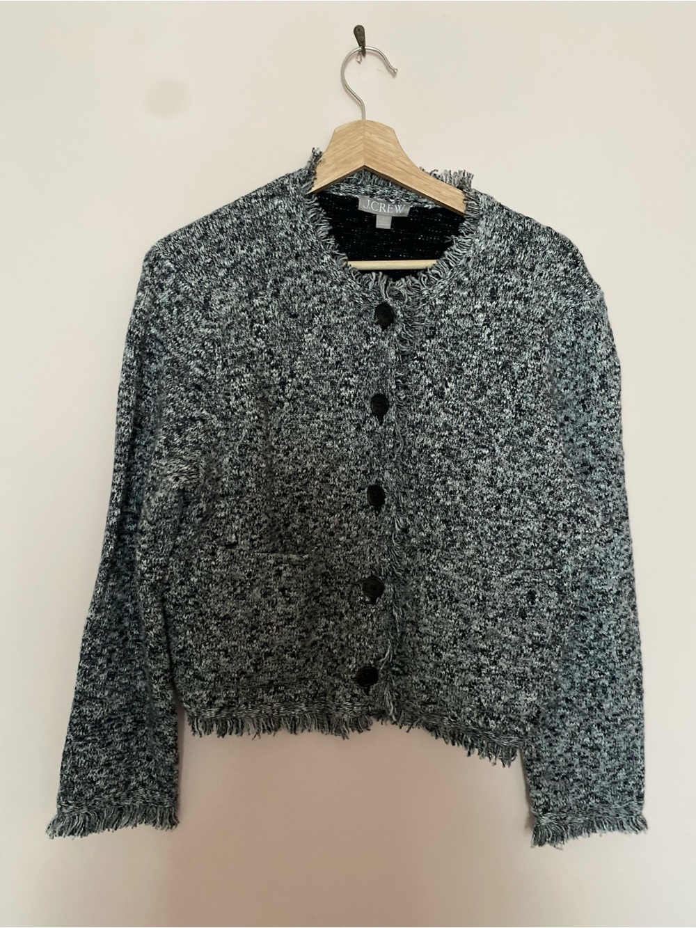 J.Crew women’s Fringe Lady jacket in boucle